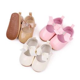 Sneakers Baby Girls Princess Shoes Cat Pattern Mary Jane Flats Dress Walking Shoes for Newborn Infant Toddler H240508