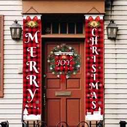 Accessories Merry Christmas Door Banners, Porch Sign, Hanging Banner, Flag for Home, Wall, Indoor, Outdoor, Party Decorations