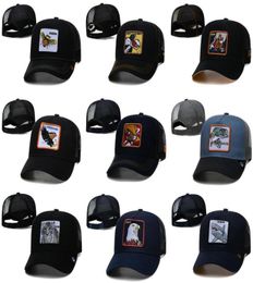 2022 Men039s Fan039s Cartoon Adjustable Hat Blue Colour Bass Mesh Golf Visor One Size Hats Fashion Brand Hip Hop Flat Basebal6997205