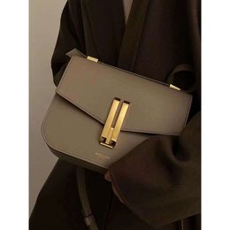 French luxury brand Demellier beancurd bag niche design high-end leather womens bag one shoulder bag