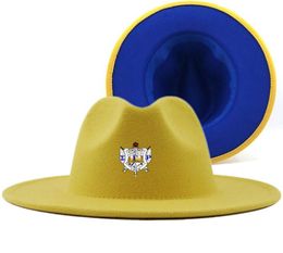 Greek Sorority Logo SGR Patchwork Unisex Panama Wool Felt Fedora Hats Ladies Wide Brim Party Trilby Cowboy Hat Jazz Cap Berets3224973