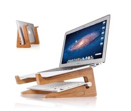Natural Wood MultiFunctional Laptop Vertical Stand Holder Ecofriend C027 Workstation Ergonomic Dismountable Laptop Cooling Suppo9425231