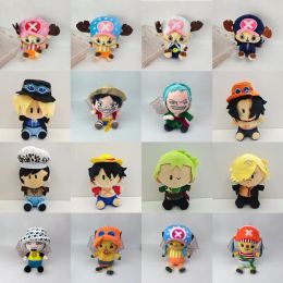 Wholesale cartoon One Piece collection plush toy Luffy Solon doll decoration gift claw machine prizes