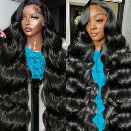Transparent Body Wave 13x6 Hd Lace Front Human Hair Wig Brazilian Remy 200 Density 13x4 Frontal Wigs Water Wave For Women 240508