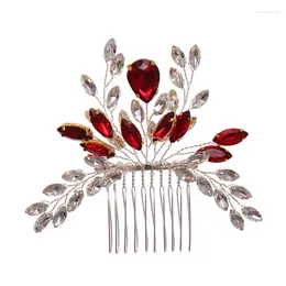 Hair Clips Rhinestone Leaf Comb Fashion Clip Bridal Wedding Accessories For Women & Girls NA