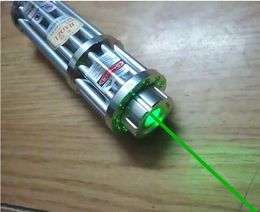 HOT Super Powerful green laser pointers 500000m 532nm Lazer Beam Military Flashlight Hunting+5 caps+glasses+charger+gift box