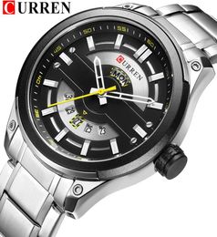 Relojes CURREN 2018 Watches Men Fashion Quartz Mens Watch With Calendar Stainless Steel Business Waterproof erkek kol saati6772512