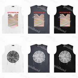 Fashion Mens Sleeveless T Shirt Vest Designer Cotton Tank Tops Brand Logo Printed Tshirt