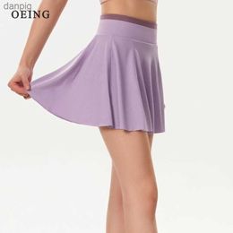 Skirts Sports Skirts High Waist Tennis Skirt Fitness Shorts Women Athletic Quick Dry Running Shorts Pocket Sport Skort With Shorts Y240508