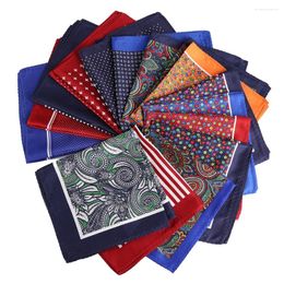 Bow Ties Wholesale 5 Piecess Men's Pocket Squares 12.5In Large Silky Floral Square For Men Women Handkerchiefs Set Assorted