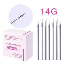 100 PcsBox 14G Disposable Sterile Body Piercing Needles for Ear Nose Navel Tattoo Accessories Supplies9468889