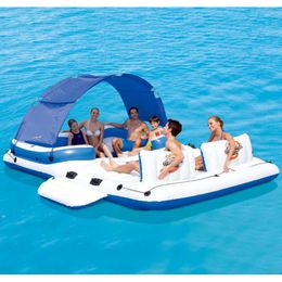 Paradise Chair Bed Floating Ocean Lounge Rest Water Row Swimming Pool Float