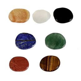 Favor Natural Gem Piece Crystal Party Colorful Chakra Yoga Power Stone DIY Home Decoration Crafts Pendant 30*20*8Mm