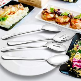 Dinnerware Sets Stainless Steel Serving Spoons Set Safe To Suitable For All Occasions Versatile Gift Idea