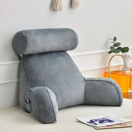 Ultra Soft Memory Foam Reading Pillow Office Sofa Bedside Back Cushion Bed Lumbar Support Cushions Backrest Backs Rest 240508