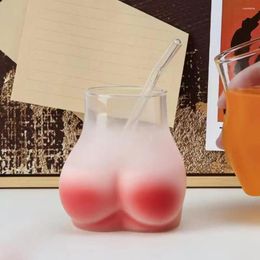 Wine Glasses Butt-shaped Cup Quirky Kitchen Decor BuShaped Glass Mug Set Funny Coffee Cups For Home Bar Novelty Adults