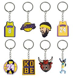 Keychains Lanyards New Basketball 64 Keychain Key Chain Accessories For Backpack Handbag And Car Gift Valentines Day Keyring Women Pen Otq7N