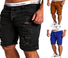 Acacia Person New Fashion Mens Ripped Short Jeans Brand Clothing Bermuda Summer Shorts Breathable Denim Shorts Male4213282