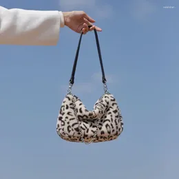 Bag Purses And Handbags Luxury Designer Woman Clutch Totes Fur Leopard Single Shoulder Ladies Party Bags