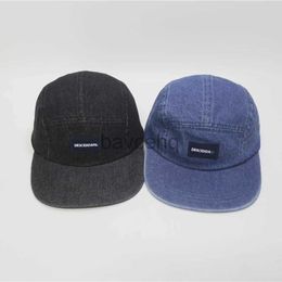 Ball Caps DESCEN*DANT DC*DT Japanese Style Whale Baseball Cap With Flat Brim Men And Women Washing Cowboy Hat d240507