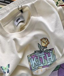 Kith Box T shirt Casual Men Women 1 1 Quality T Shirt Floral Print Summer Daily Tops 2207253925302