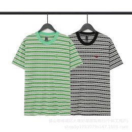 Chrme Heart High end designer clothes for Croquet 24 Summer Fashion Jacquard Print Letter Couple Short Sleeve T-shirt With 1:1 original labels