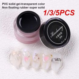 Nail Gel 1/3/5 pieces 3D general clay soft glue carving model nail art PVC solid gel decoration 8ml Q240507