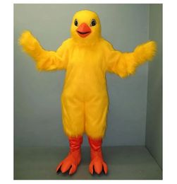 2024 Adult size chick Mascot Costume halloween Carnival Unisex Adults Outfit fancy costume Cartoon theme fancy dress Advertising Suits