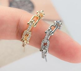 Hoop Huggie Luxury Geometric C Letter Circle Earrings For Women Zircon Fashion Brand Jewellery Aretes Z2229235629
