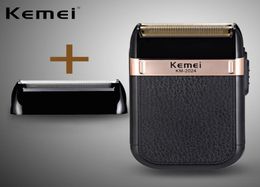 KEMEI New shaving machine USB charging reciprocating double mesh gold and silver knife mesh washable shaver km2024 52884763