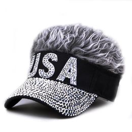 designer luxury fashion baseball caps hat women men individuality hip hop style wig high quality sparkle street sports outdoor cool tide travel