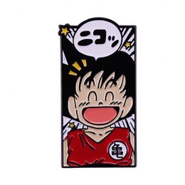 DBZ Cute Goku Turtle House Kame Master Roshi School Symbol Uniform shirt enamel pin brooch