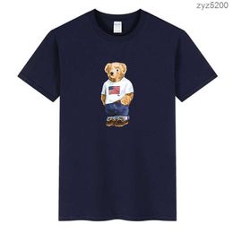 A Polo Shirts Bear nd Mens Tshirts Designer Shirt Sports Summer Cotton Fashion Mens Women Tees Black S Clothes