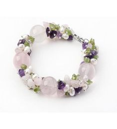Chunky Big FreshWater Natural stone for women Bracelet Handmade Statement bohemian Pearl Jewellery offer Drop4965256