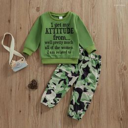 Clothing Sets Toddler Outfits For Girls Mommy Is My Besite Long Sleeve Sweatshirt Top Pant Set Cute Baby Infant Winter Clothes