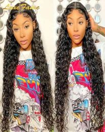 Luxefame Braided Curly Deepwave Lace Wig For Black Women Lace Frontal Curly WigPineapple Wave Brazilian Virgin Hair Wigs32114646135797