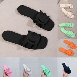 sandles for women designer slippers interlocking mules designers woman sandals Cut-out Letters Rubber Jelly Summer Beach Shoes Room Sliders Slides claquette