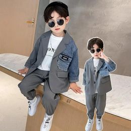 Clothing Sets 2024Autumn Baby Clothes Children Teen Boys Jacket Pants 2Pcs/sets Korea Kids Outfit 2-12 Years