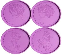 Other Flower Fairy Tray Molds DIY Maiden Resin Beauty Silicone Epoxy Casting MoldsOther OtherOther7224561