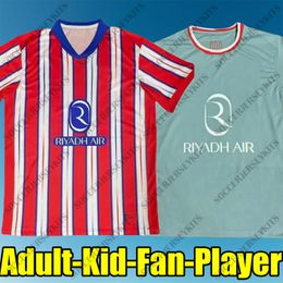 maglietta da calciatore 24 25 Atlético de Madrid GRIEZMANN MEMPHIS CORREA Soccer Jersey Atletico de Madrid Shirts Men Kids Uniform Kits Uomini bambini 2024