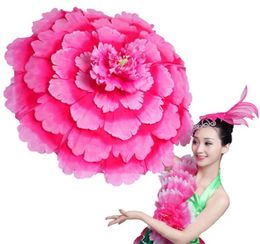 70cm Retro Chinese Peony Flower Umbrella Props Dance Performance Props Wedding Pograph Fancy Dress 80cm 90cm 100cm 110cm4333863