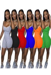 Womens Overalls Jumpsuits Rompers One Piece Shorts Sexy Bodycon Female Clothing Fashion Solid Jumpsuits7639017