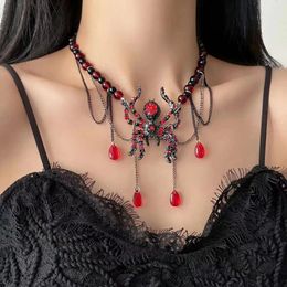 Chains Spider Tassel Necklace Female Sweet Cool Fashion Joker Temperament Design Sense Clavicle Chain