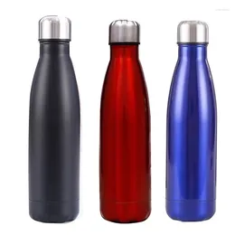 Water Bottles 500/750ml Stainless Steel Sports Cup Kettle Single-layer Double-wall Thermal Insulation Vacuum Bottle