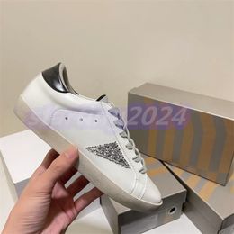 Top Leather Suede Designer Casual Shoes Women Mens Mid Star Platform Sneakers pink burgundy glitter silver Gold Vintage Italy Brand Flat Sports OG Trainers T58