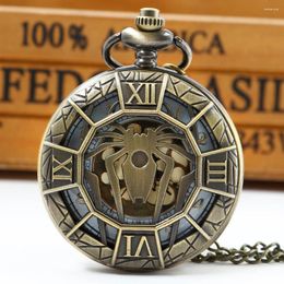 Pocket Watches Steampunk Vintage Hollow Spider Bronze Necklace Watch For Kids Men Women Cool Pendant Chain Clock Collect Gifts