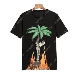 Palm PA 24SS Summer Letter Flame Printing Logo T Shirt Boyfriend Gift Loose Oversized Hip Hop Unisex Short Sleeve Lovers Style Tees Angels 2020 XPC