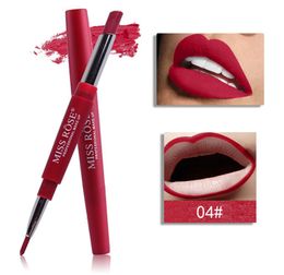 Miss Rose 20 Colors Longlasting Lip Liner Matte Lip Pencil Waterproof Moisturizing Lipsticks Makeup Contour Cosmetics 6pcs7634720