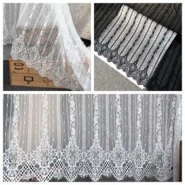 Eyelashes 3Meter/lot Eyelashes lace trim black white lace fabric handmade diy clothes wedding dress accessories 150cm wide