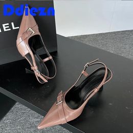 Dress Shoes Female Pump Pointed Toe Women Heeled 2024 Ladies Shallow Slip On Footwear Luxuy Fashion High Heels Sandals